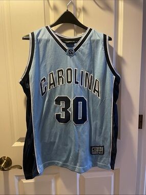 Carolina Tar Heels #30 Light Blue Basketball Jersey